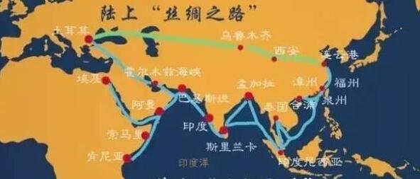 一路一带战略规划图