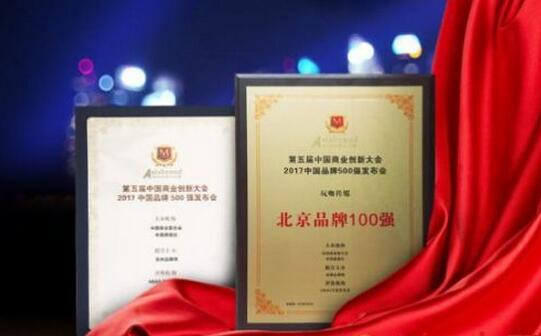 玩咖传媒再受肯定，荣获“2017北京品牌100强”大奖